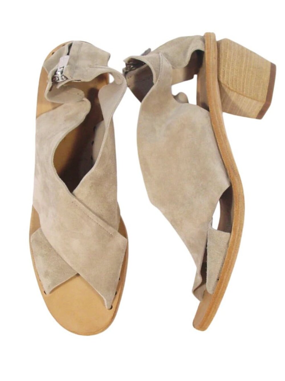 OFFICINE CREATIVE Soiree New $600 Suede Heeled Sandals 40/10 - Made in ITALY